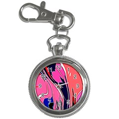 Painted Marble Key Chain Watches