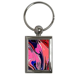 Painted Marble Key Chain (rectangle) by 3cl3ctix