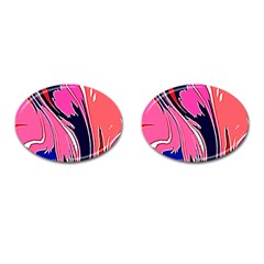 Painted Marble Cufflinks (Oval)