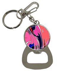 Painted Marble Bottle Opener Key Chain by 3cl3ctix