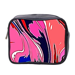 Painted Marble Mini Toiletries Bag (two Sides) by 3cl3ctix