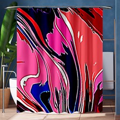 Painted Marble Shower Curtain 60  X 72  (medium)  by 3cl3ctix