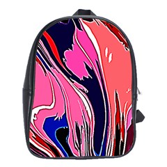 Painted Marble School Bag (xl)