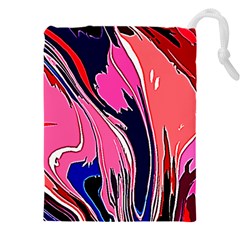 Painted Marble Drawstring Pouch (4xl) by 3cl3ctix