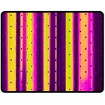 Warped Stripy Dots Fleece Blanket (Medium)  60 x50  Blanket Front