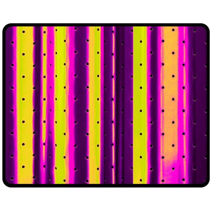 Warped Stripy Dots Fleece Blanket (Medium) 