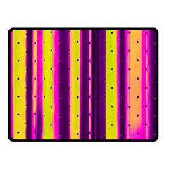 Warped Stripy Dots Fleece Blanket (small) by essentialimage365