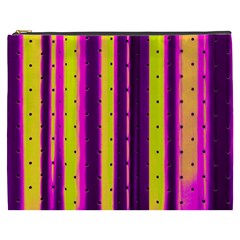 Warped Stripy Dots Cosmetic Bag (XXXL)