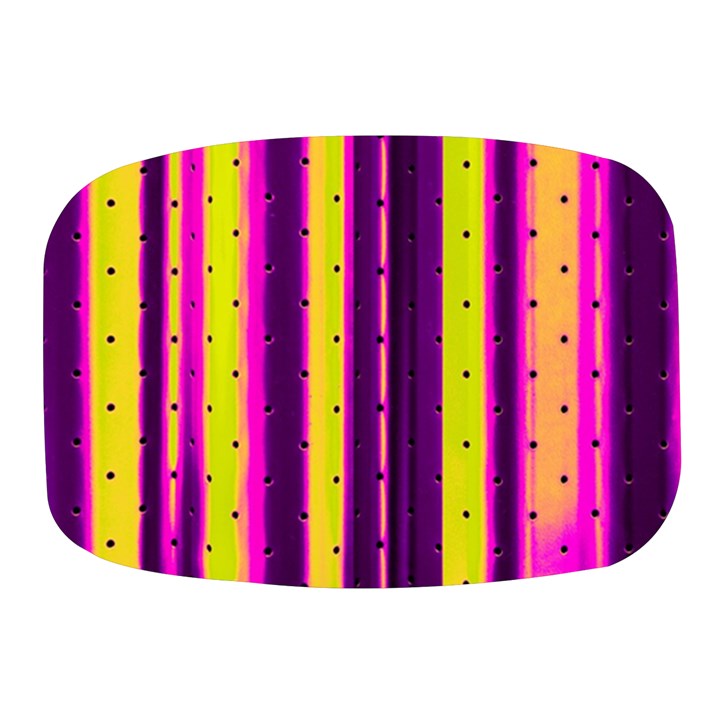 Warped Stripy Dots Mini Square Pill Box