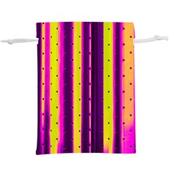 Warped Stripy Dots  Lightweight Drawstring Pouch (xl) by essentialimage365