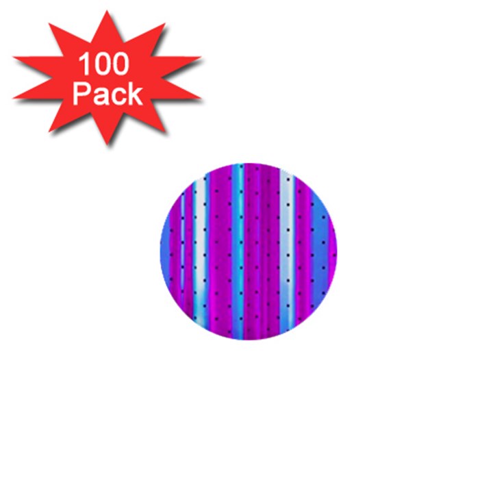 Warped Stripy Dots 1  Mini Buttons (100 pack) 