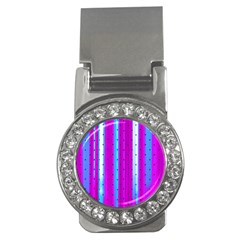 Warped Stripy Dots Money Clips (CZ) 