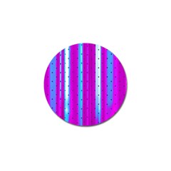 Warped Stripy Dots Golf Ball Marker