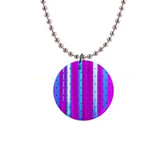 Warped Stripy Dots 1  Button Necklace