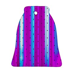 Warped Stripy Dots Ornament (Bell)