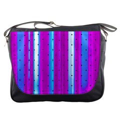 Warped Stripy Dots Messenger Bag