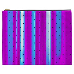 Warped Stripy Dots Cosmetic Bag (xxxl) by essentialimage365