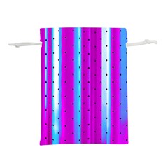 Warped Stripy Dots Lightweight Drawstring Pouch (S)