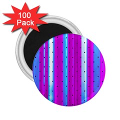 Warped Stripy Dots 2 25  Magnets (100 Pack)  by essentialimage365