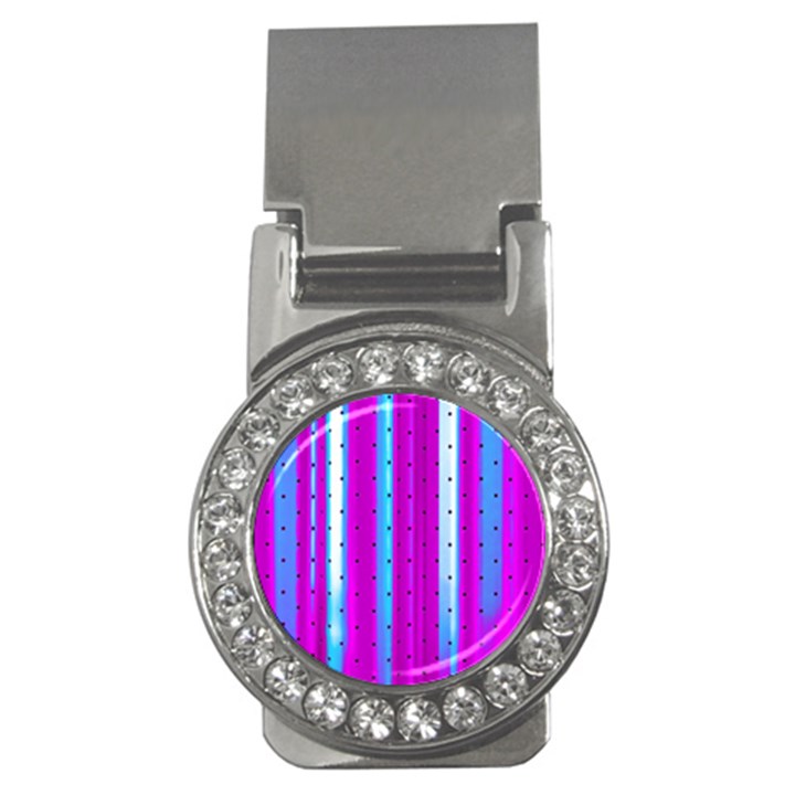 Warped Stripy Dots Money Clips (CZ) 