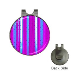 Warped Stripy Dots Hat Clips With Golf Markers by essentialimage365