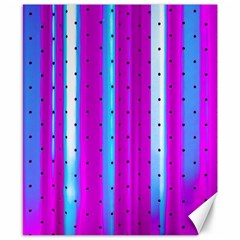 Warped Stripy Dots Canvas 8  X 10  by essentialimage365