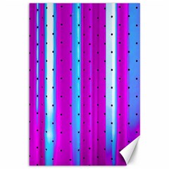 Warped Stripy Dots Canvas 12  X 18  by essentialimage365