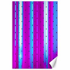 Warped Stripy Dots Canvas 24  X 36  by essentialimage365