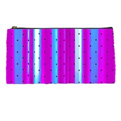 Warped Stripy Dots Pencil Case by essentialimage365