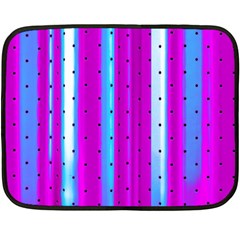 Warped Stripy Dots Double Sided Fleece Blanket (mini)  by essentialimage365