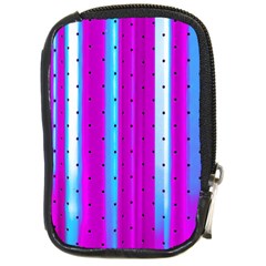 Warped Stripy Dots Compact Camera Leather Case by essentialimage365