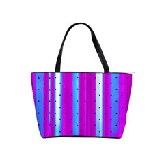 Warped Stripy Dots Classic Shoulder Handbag by essentialimage365