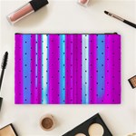 Warped Stripy Dots Cosmetic Bag (Large) Back