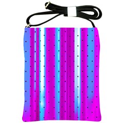 Warped Stripy Dots Shoulder Sling Bag by essentialimage365