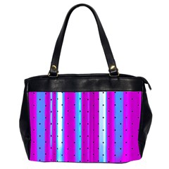 Warped Stripy Dots Oversize Office Handbag (2 Sides)