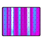 Warped Stripy Dots Fleece Blanket (Small) 50 x40  Blanket Front