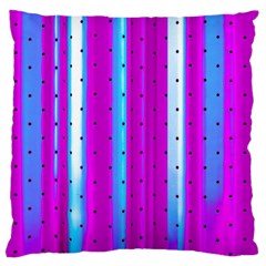 Warped Stripy Dots Large Cushion Case (one Side) by essentialimage365