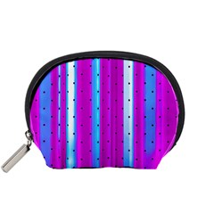 Warped Stripy Dots Accessory Pouch (small) by essentialimage365