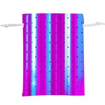 Warped Stripy Dots  Lightweight Drawstring Pouch (XL) Front