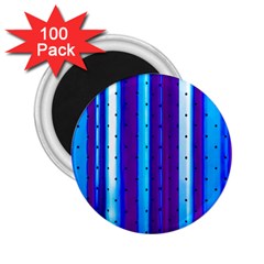 Warped Stripy Dots 2 25  Magnets (100 Pack)  by essentialimage365