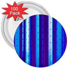 Warped Stripy Dots 3  Buttons (100 Pack)  by essentialimage365