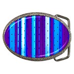 Warped Stripy Dots Belt Buckles Front