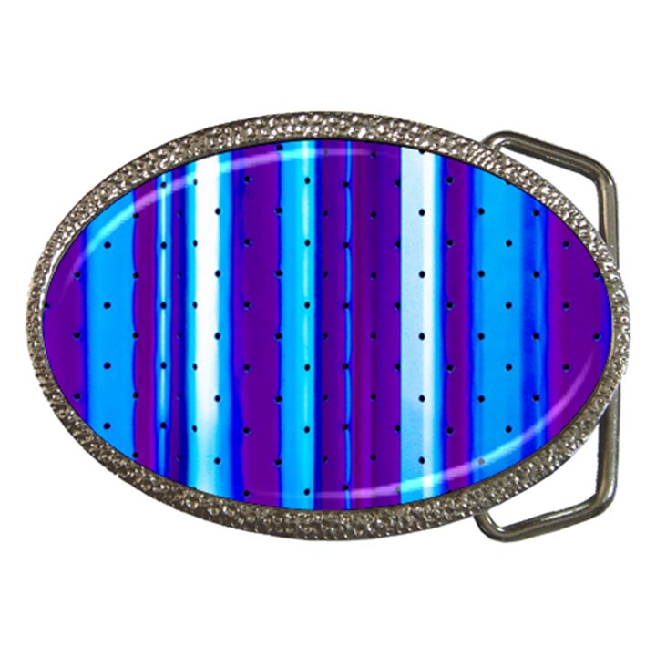 Warped Stripy Dots Belt Buckles