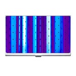 Warped Stripy Dots Business Card Holder Front