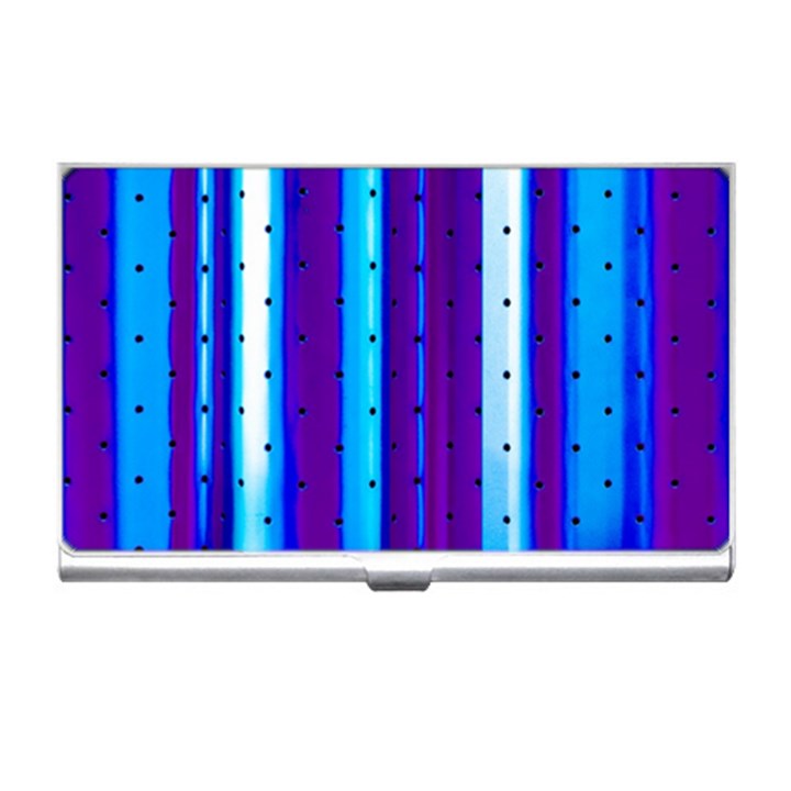 Warped Stripy Dots Business Card Holder