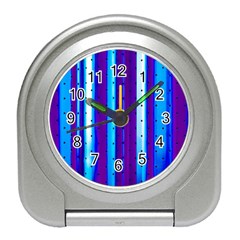 Warped Stripy Dots Travel Alarm Clock by essentialimage365