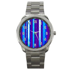 Warped Stripy Dots Sport Metal Watch by essentialimage365