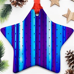 Warped Stripy Dots Star Ornament (two Sides) by essentialimage365