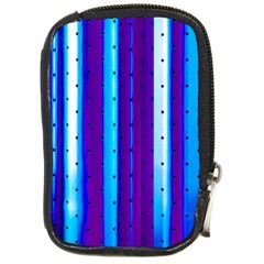 Warped Stripy Dots Compact Camera Leather Case by essentialimage365