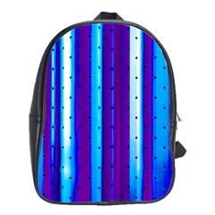 Warped Stripy Dots School Bag (large) by essentialimage365